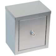 OMNIMED Lrg Narcotic Cabinet, Dbl Door/Lock, 4 Shelves, SS (24"HX16"WX8"D) 181501